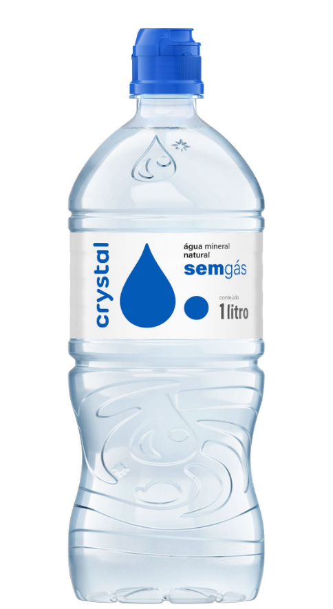 Agua Mineral Sem Gas Crystal 1000ml